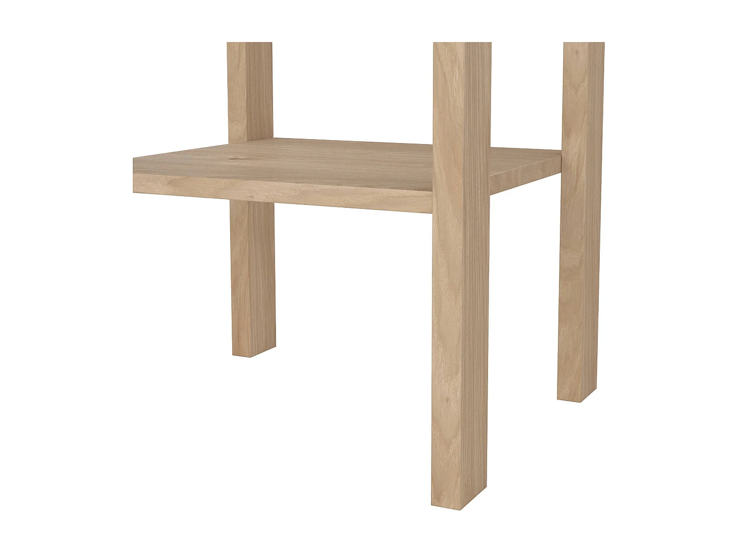 Nachttisch Dsabir, Niedrige Kommode, Tisch, Multifunktionaler Nachttisch, 40x34 h70 cm, Eiche