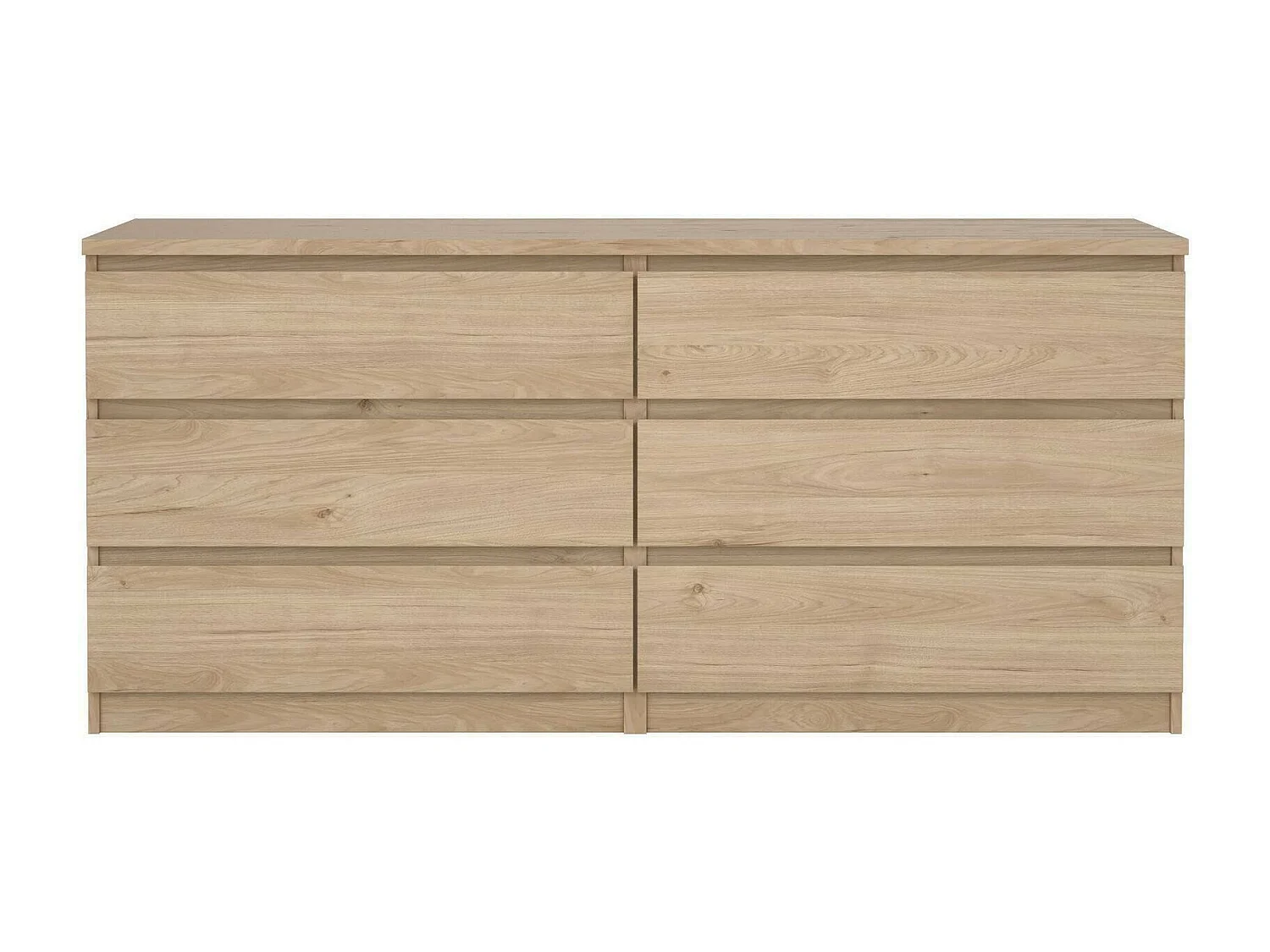 Dsaurin dressoir, Woonkamerbuffet, Woonkamerdressoir, Keukenkast, 154x50 h68 cm, Eiken