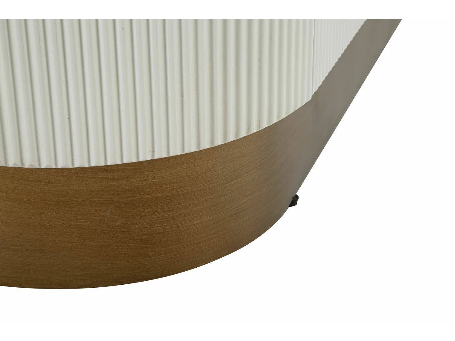 Buffet Ferrule, Buffet du salon, Commode de salon, Garde-manger de cuisine, 121x41 h90 cm, Blanc et marron