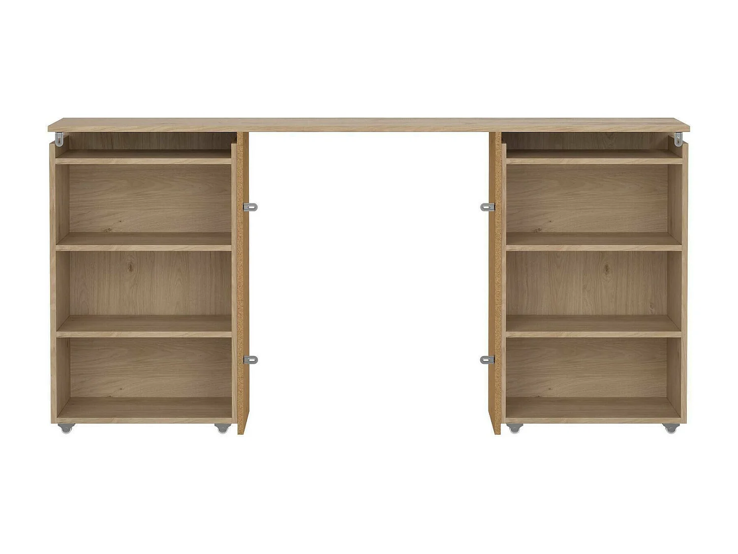 Drubb nachtkastje, Lage ladekast, Nachtkastje, Bedplank, 165x26 h80 cm, Eiken