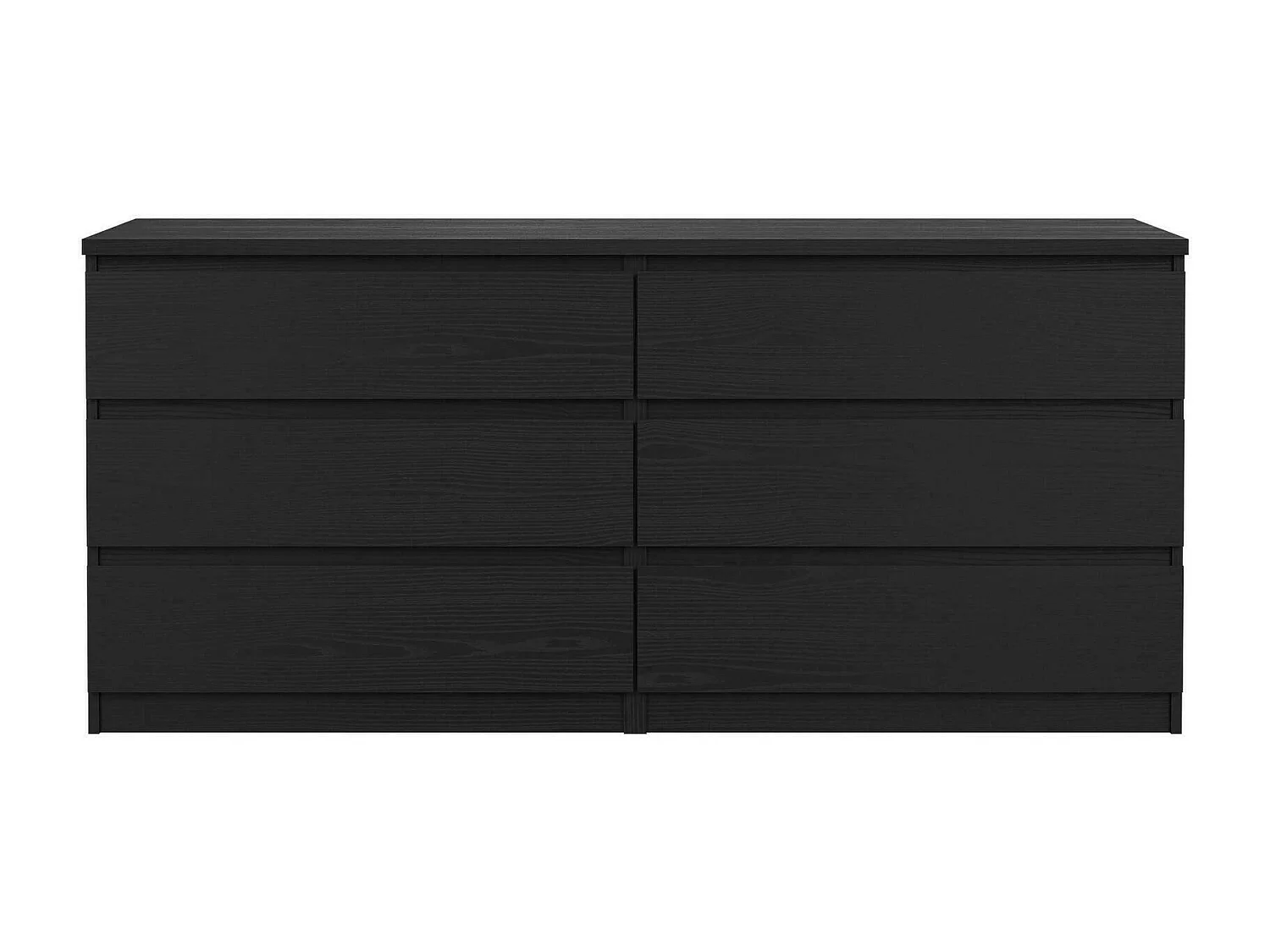 Buffet Dsaurin, Buffet du salon, Commode de salon, Garde-manger de cuisine, 154x50 h68 cm, Noir