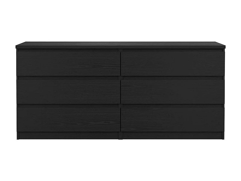 Aparador Dsaurin, Buffet de sala, Aparador de sala, Despensa de cozinha, 154x50 h68 cm, Preto