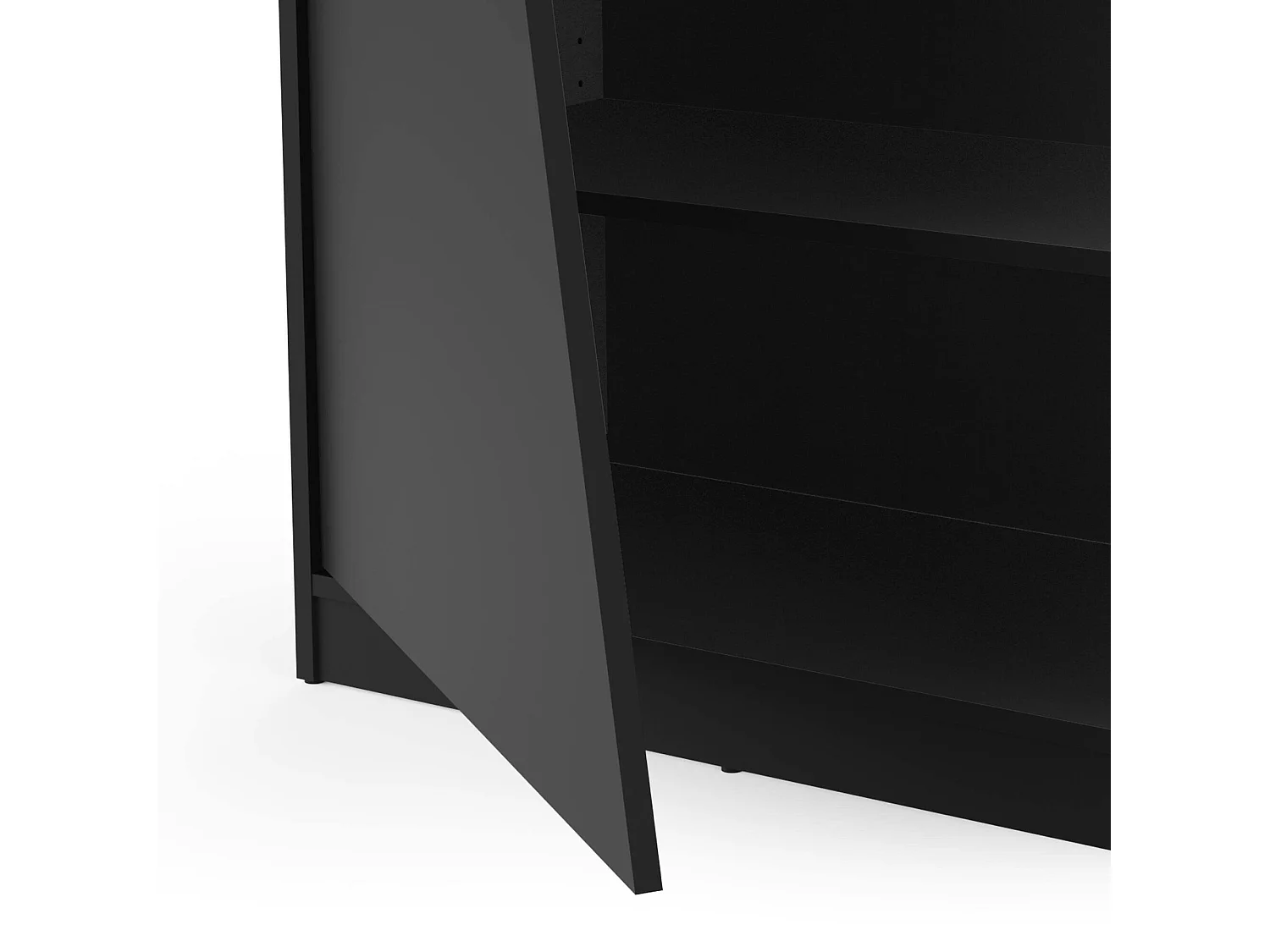 Libreria Avena, 5 Ripiani, 34.3x71.7x184.5h cm Nero, Biblioteca