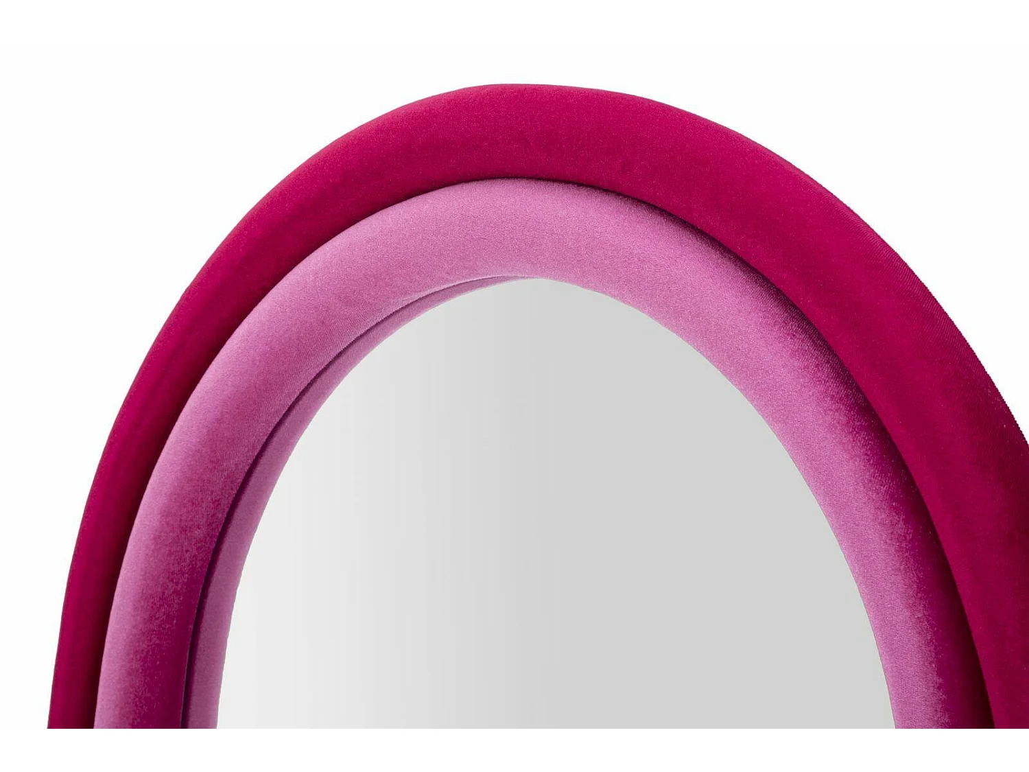 Miroir Segal, Verre miroité, Objet d'ameublement mural, Décoration avec miroir, 60x4 h160 cm, Fuchsia