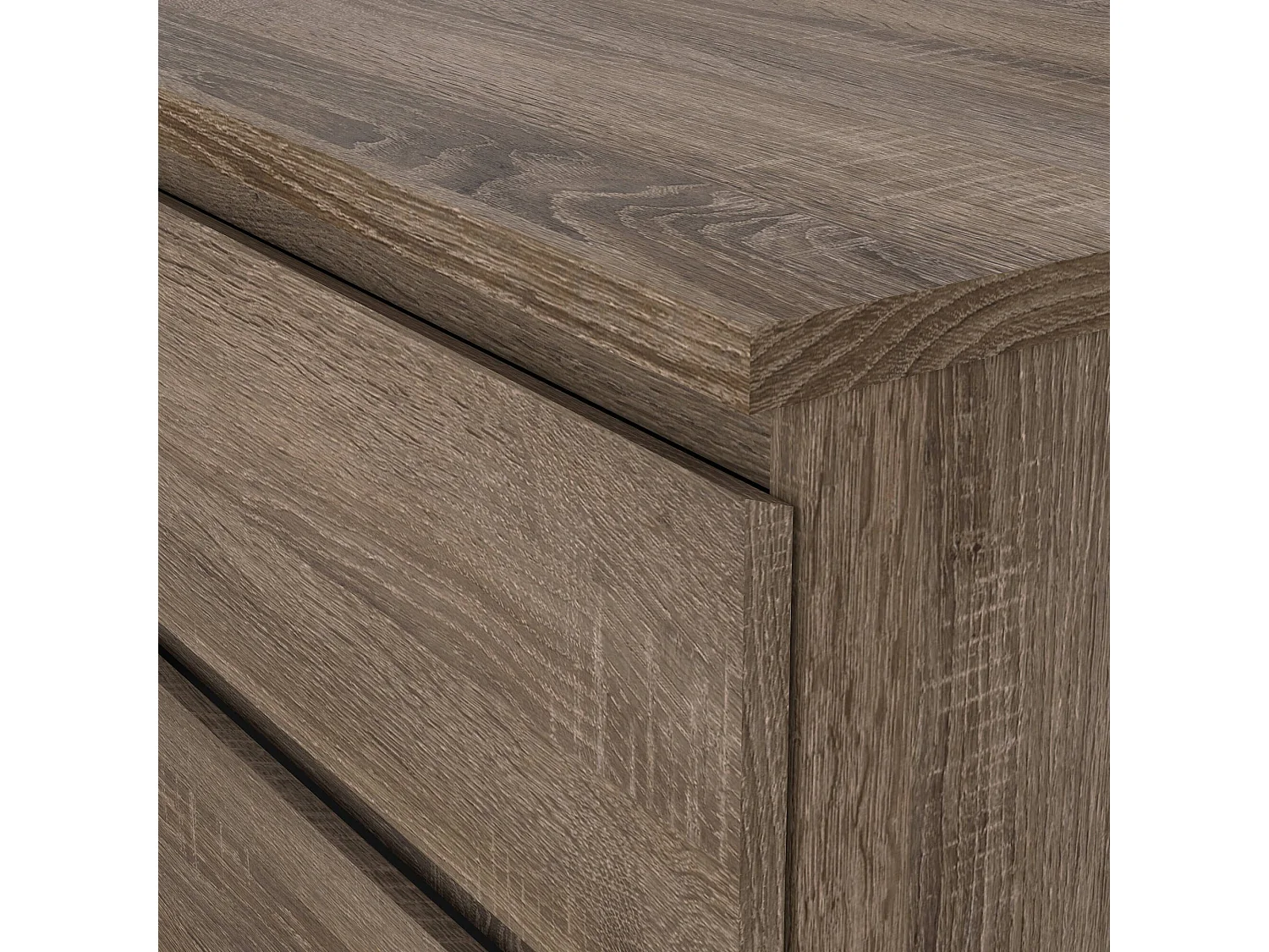 Dsaurin dressoir, Woonkamerbuffet, Woonkamerdressoir, Keukenkast, 154x50 h68 cm, Eiken