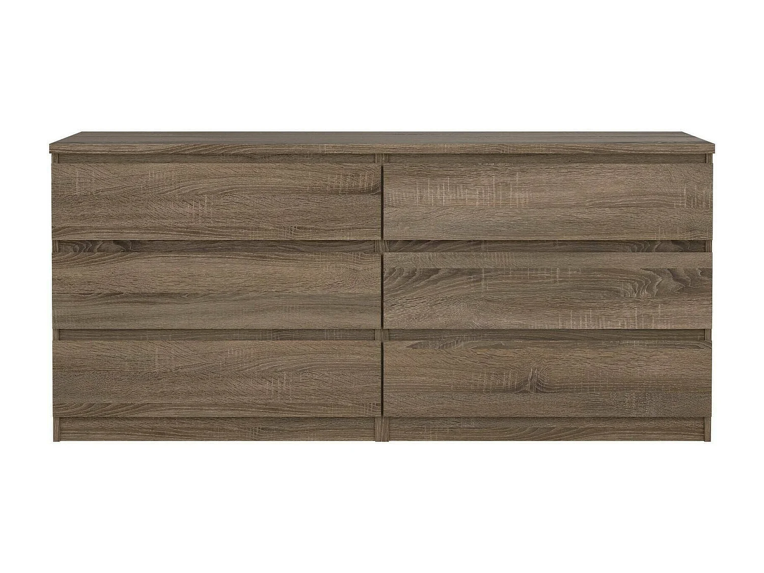 Dsaurin dressoir, Woonkamerbuffet, Woonkamerdressoir, Keukenkast, 154x50 h68 cm, Eiken