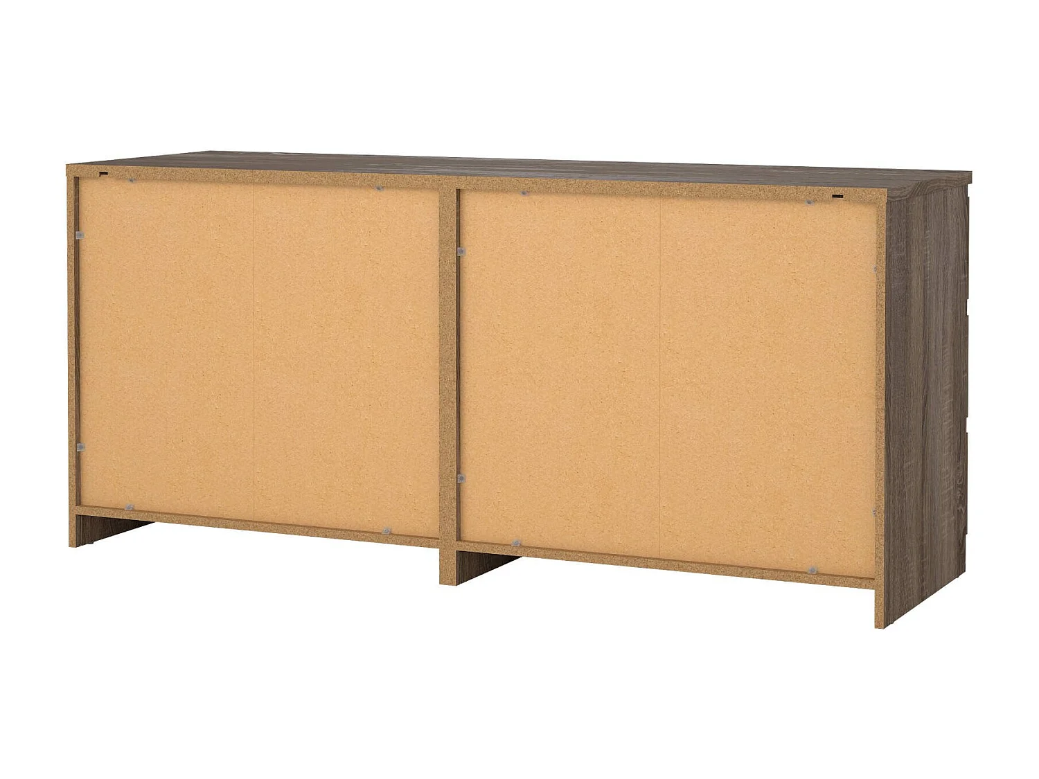 Dsaurin dressoir, Woonkamerbuffet, Woonkamerdressoir, Keukenkast, 154x50 h68 cm, Eiken
