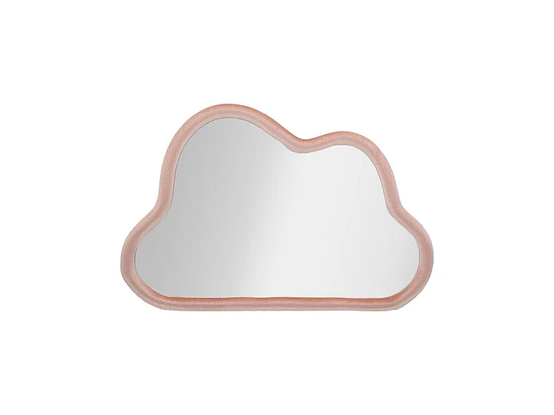 Miroir Depero, Verre miroité, Objet d'ameublement mural, Décoration avec miroir, 90x4 h60 cm, Rose