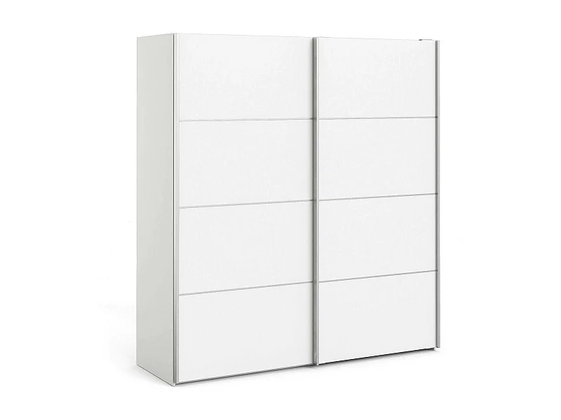 Armário Accadia de 2 portas, mobiliário de quarto, roupeiro, roupeiro, 182x64 h202 cm, branco