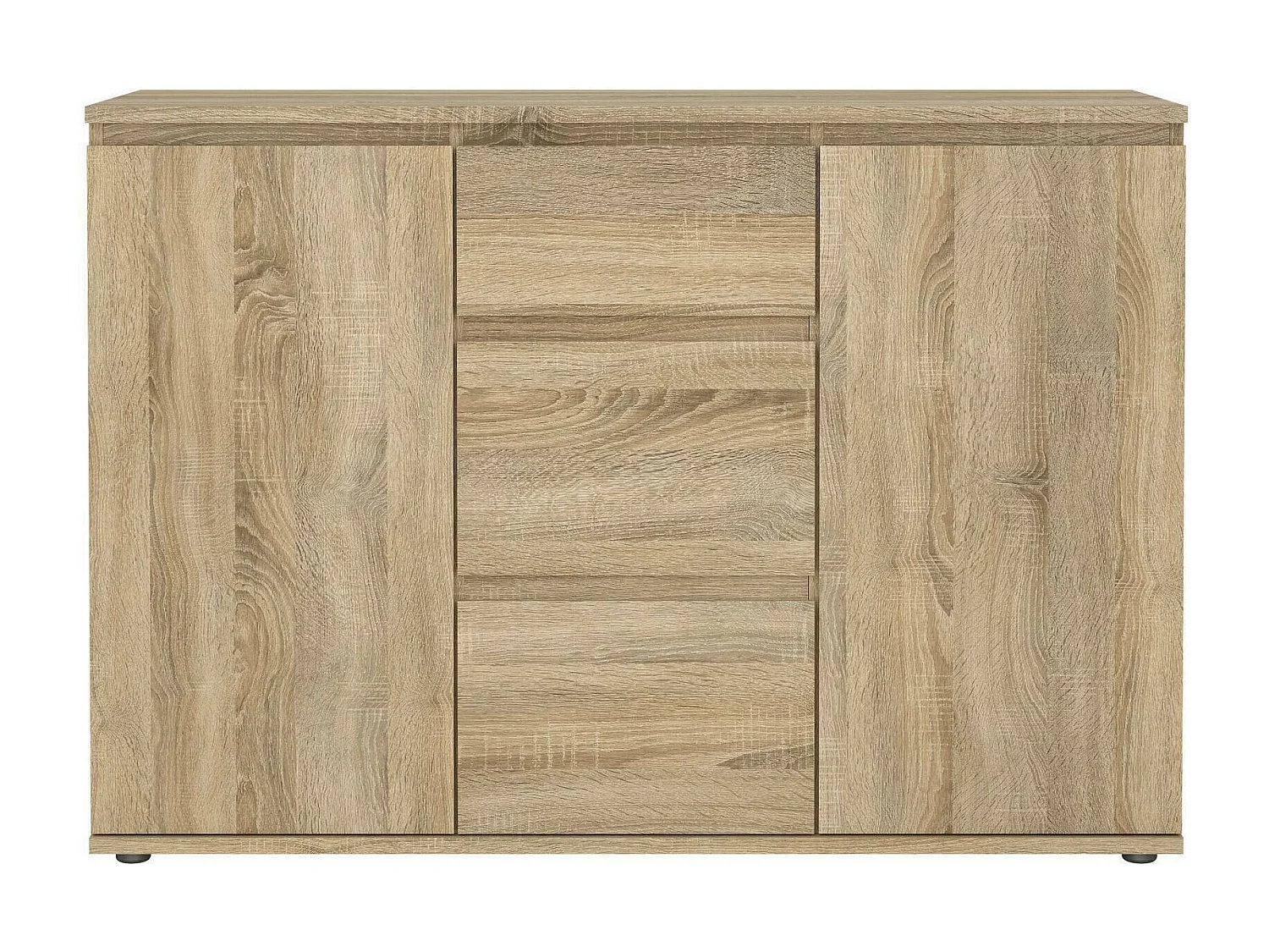 Buffet Dsaltutt, Buffet du salon, Commode de salon, Garde-manger de cuisine, 119x40 h84 cm, Chêne