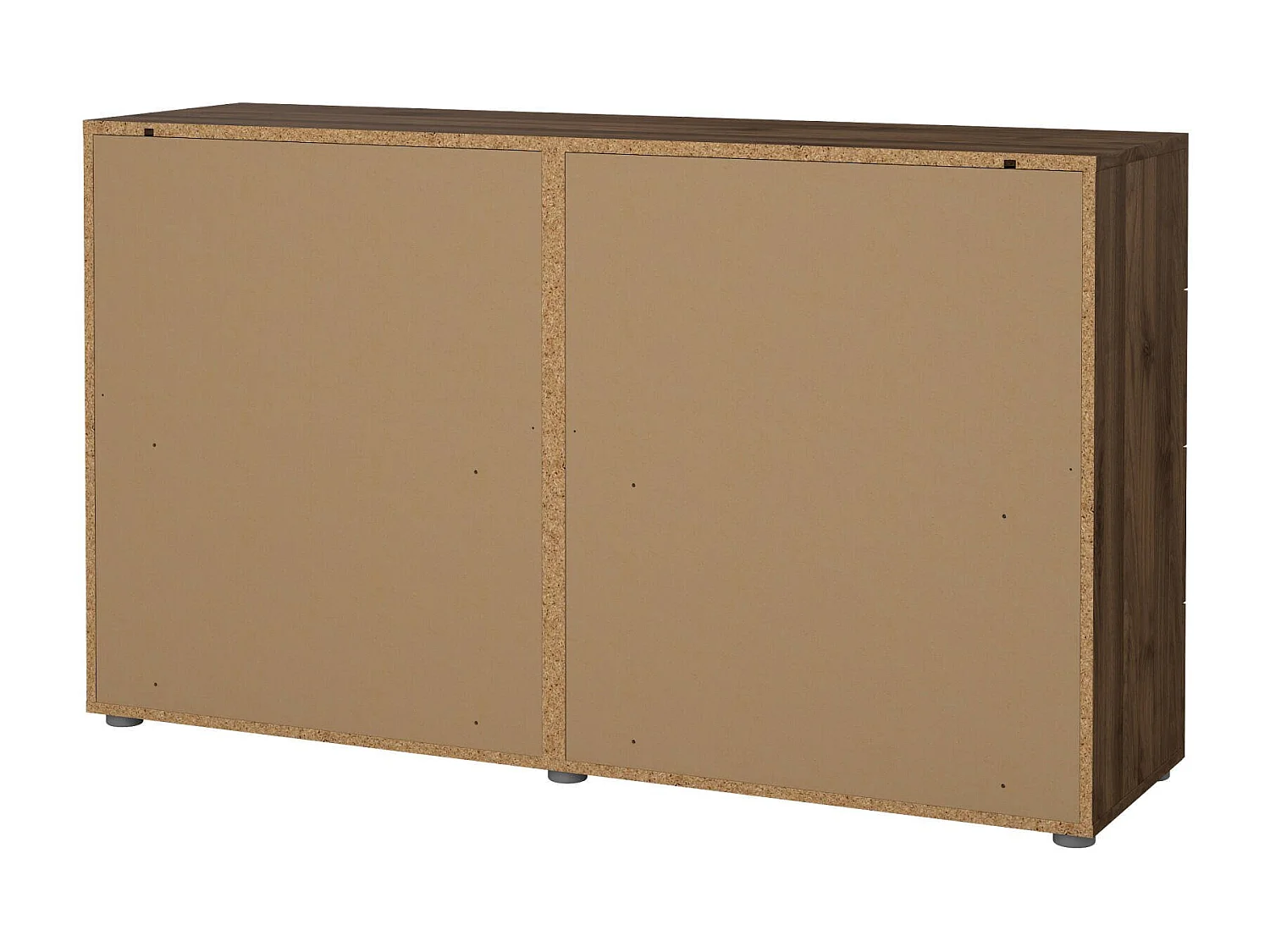 Dsattol dressoir, Woonkamerbuffet, Woonkamerdressoir, Keukenkast, 140x40 h82 cm, Walnoot
