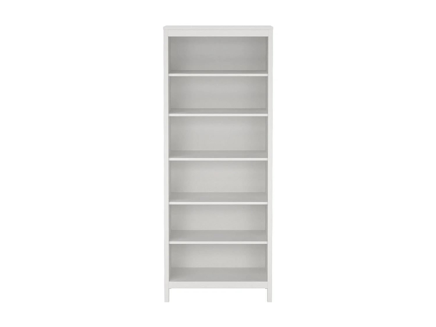Bibliothèque Dtamez, Etagère de bureau, Porte-livre mobile, Librairie, 78x33 h199 cm, Blanc