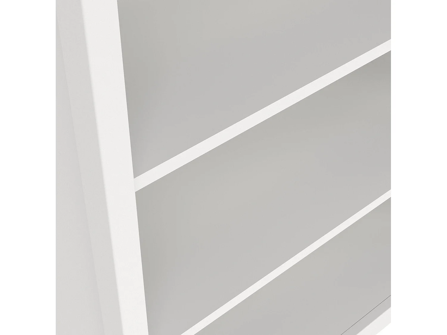 Bibliothèque Dtamez, Etagère de bureau, Porte-livre mobile, Librairie, 78x33 h199 cm, Blanc