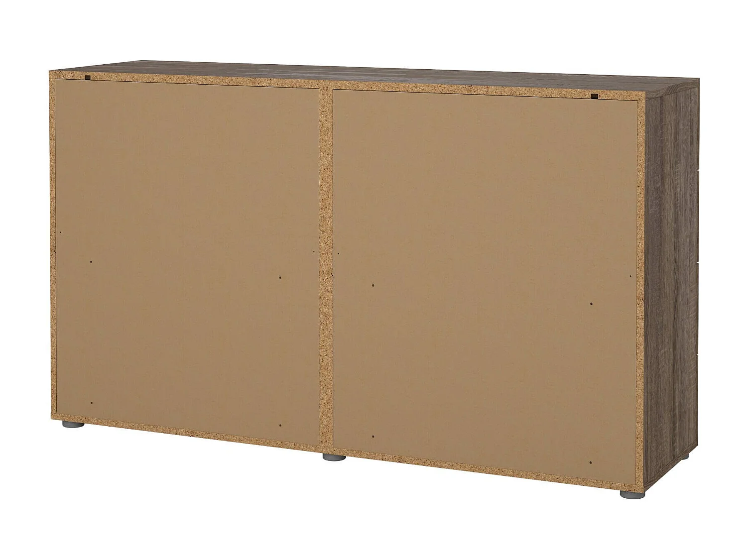 Dsattol dressoir, Woonkamerbuffet, Woonkamerdressoir, Keukenkast, 140x40 h82 cm, Eiken