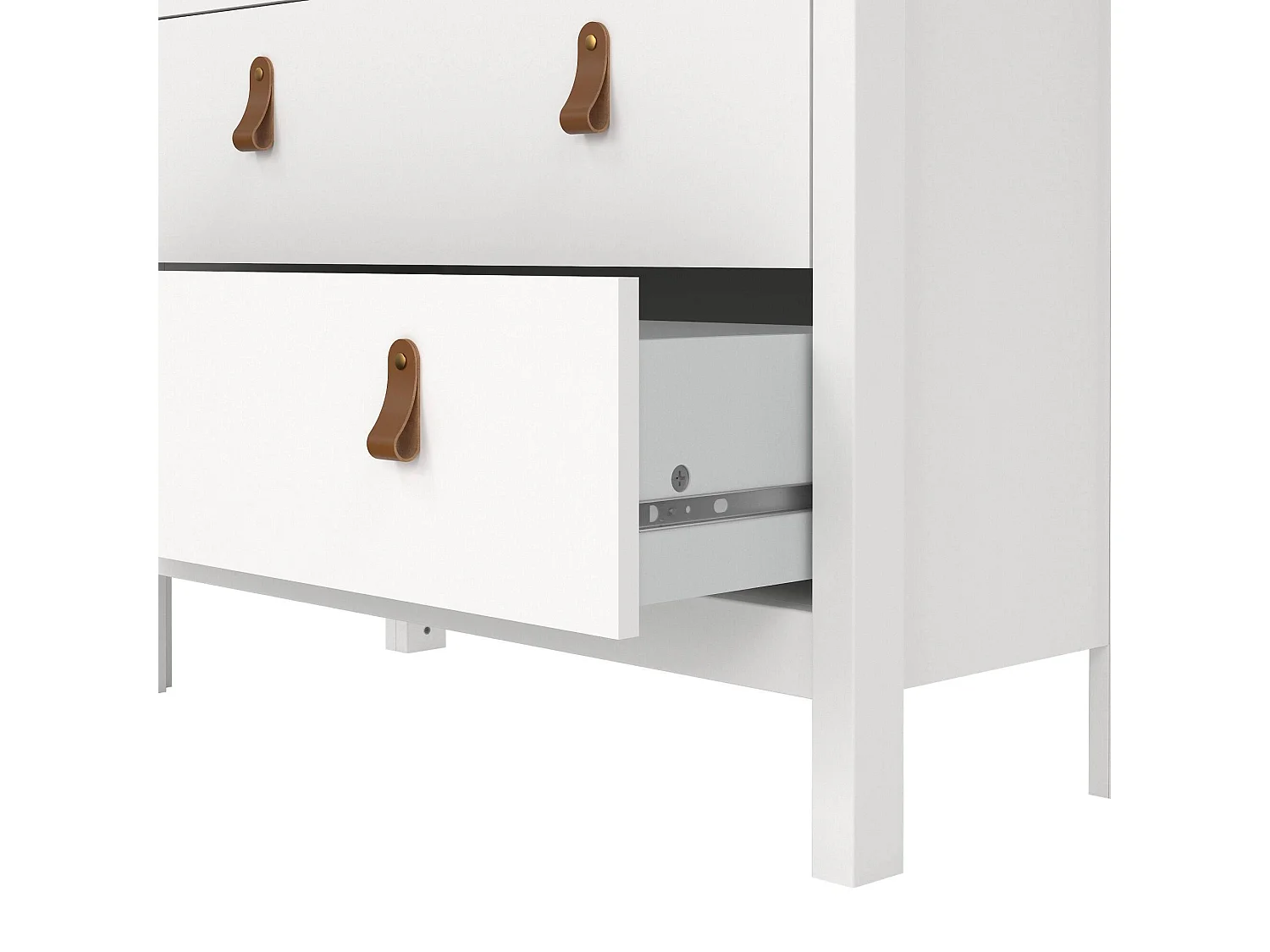 Vitrine Dvecch, Buffet d'exposition, Vitrine polyvalente, Buffet de salon, 78x33 h199 cm, Blanc