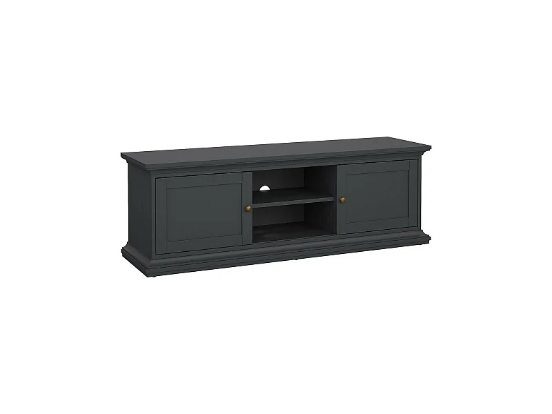 Meuble TV Dthura, Buffet de salon, Armoire basse pour TV, Base murale de rangement, 149x42 h51 cm, Gris