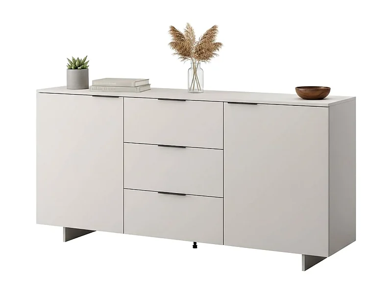 Buffet Barcelos, 2 Étagères, 41,5x180x90h cm Beige, Bahut