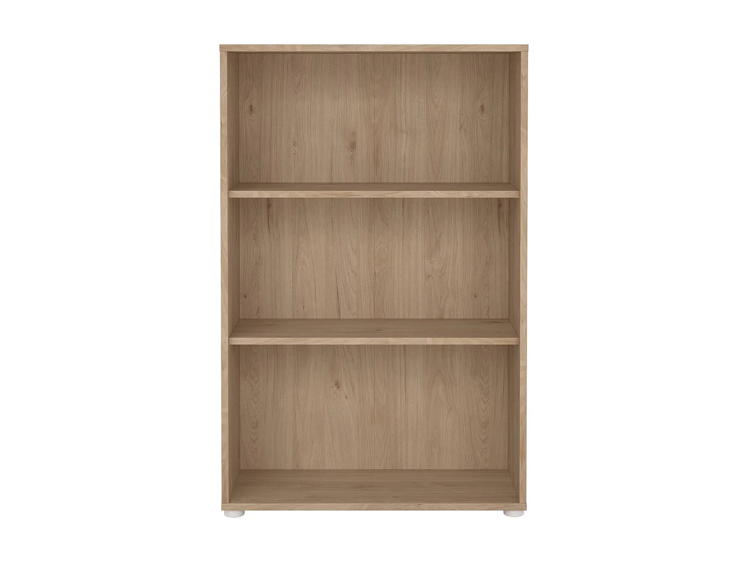 Bibliothèque Dsori, Etagère de bureau, Porte-livre mobile, Librairie, 80x34 h124 cm, Chêne clair
