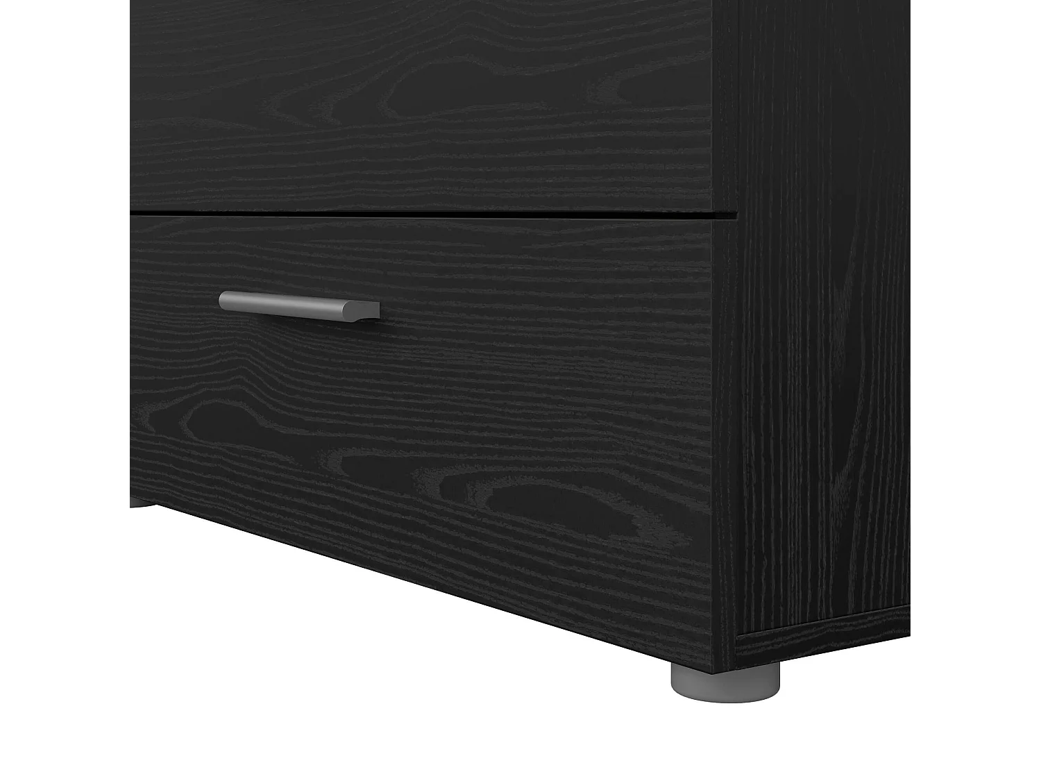 Buffet Dsattol, Buffet du salon, Commode de salon, Garde-manger de cuisine, 140x40 h82 cm, Noir