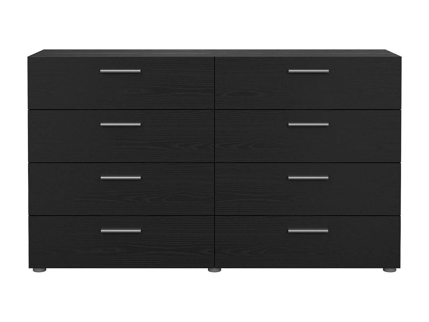 Buffet Dsattol, Buffet du salon, Commode de salon, Garde-manger de cuisine, 140x40 h82 cm, Noir