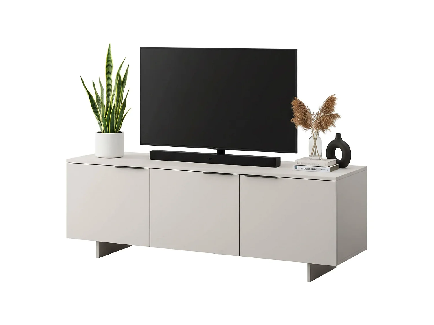 TV-Schrank Fundao, ein Regal, 41,5x150x55h cm Beige