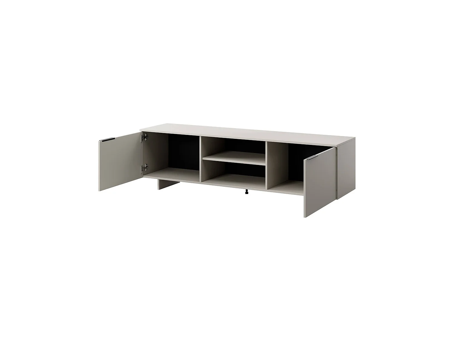 Meuble TV Funchal, 2 étagères, 41,5x180x55h cm Beige