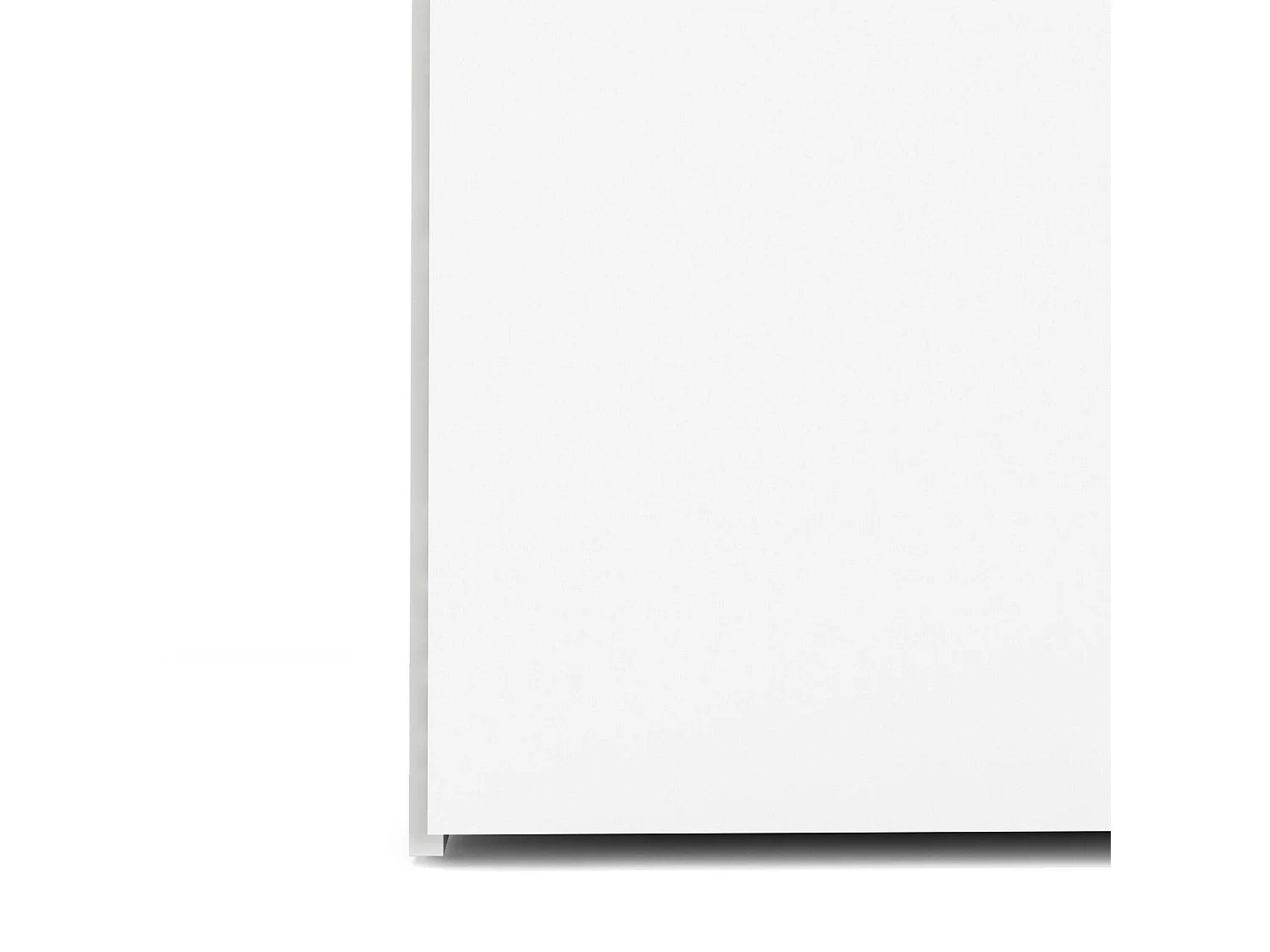 Armoire à trois portes et trois tiroirs, couleur blanche, Dimensions 115 x 200 x 49 cm