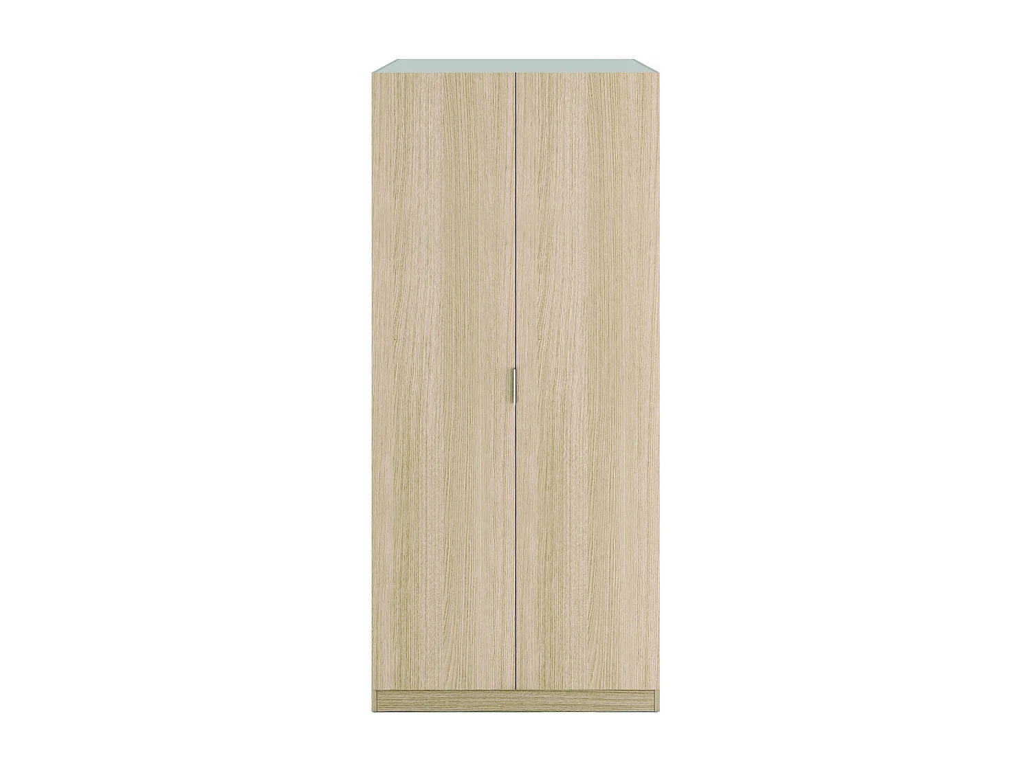 Guardarropa Dleon, Armario dormitorio con 2 puertas batientes, Mueble de dormitorio con 1 balda y barra para colgar ropa, 82x52h180 cm, Roble