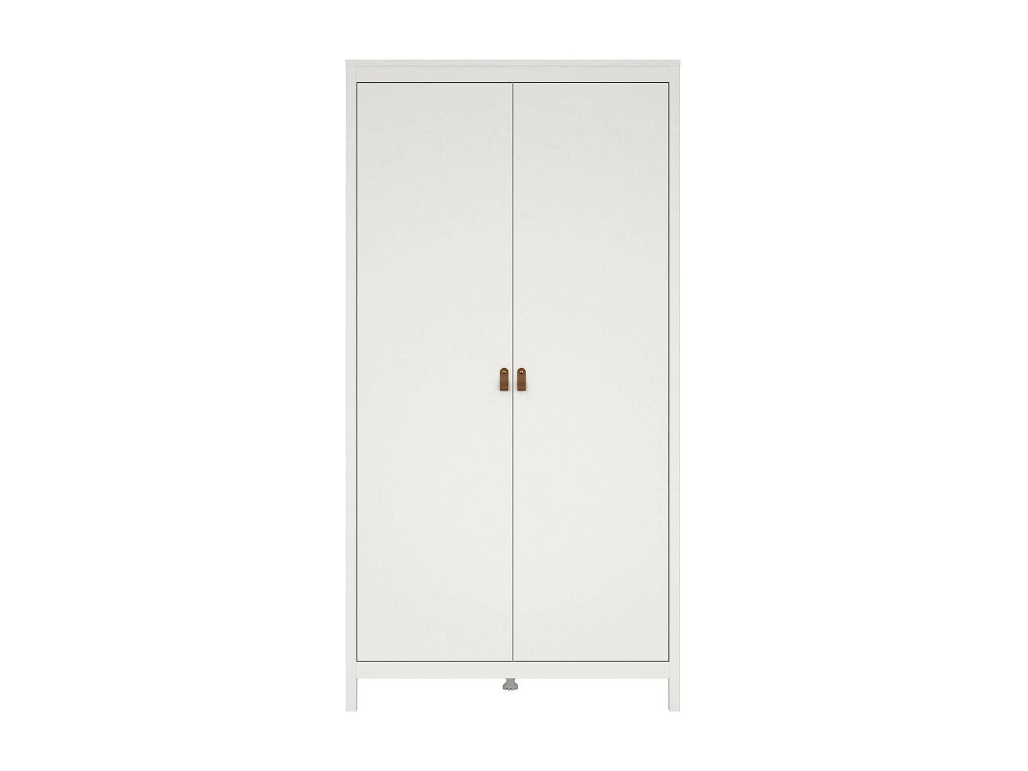 Garde-robe 2 portes Dsciacc, Meubles de chambre, Penderie de plain-pied, Placard à vêtements, 102x58 h199 cm, Blanc