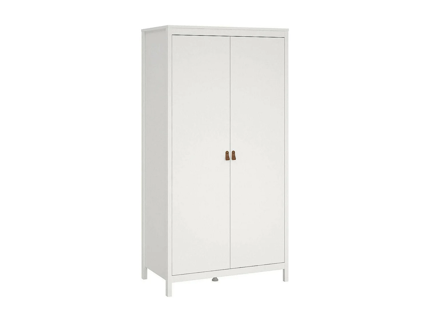 Garde-robe 2 portes Dsciacc, Meubles de chambre, Penderie de plain-pied, Placard à vêtements, 102x58 h199 cm, Blanc
