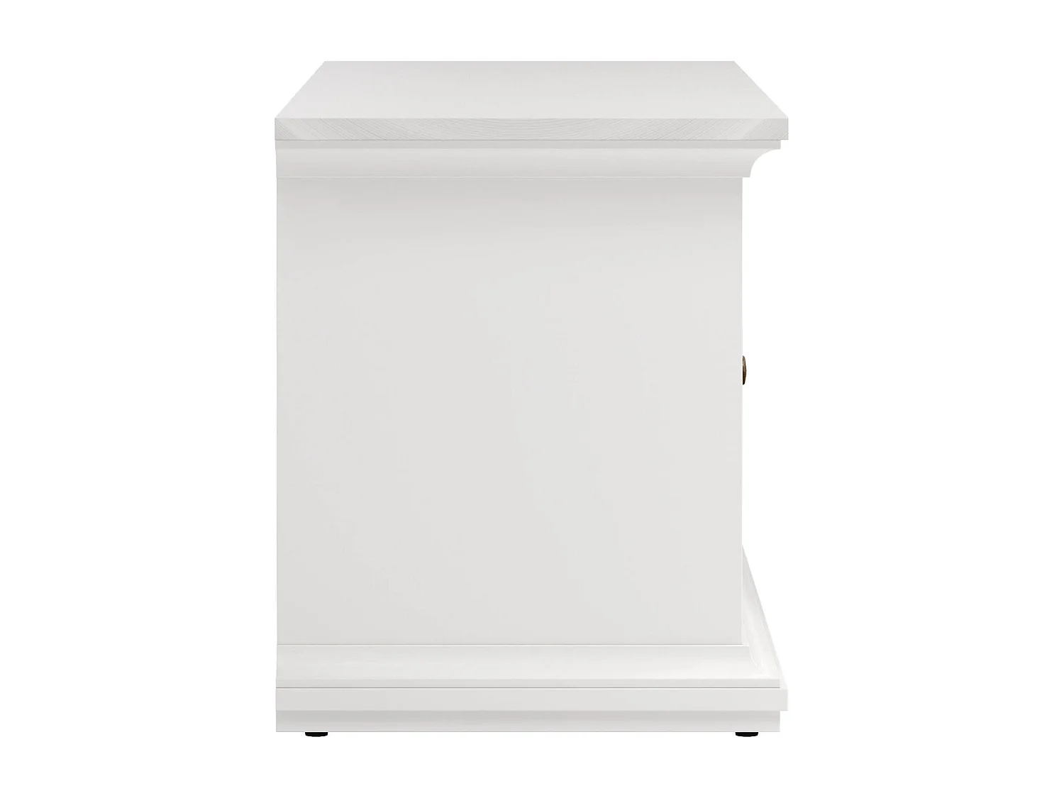 Meuble TV Dthura, Buffet de salon, Armoire basse pour TV, Base murale de rangement, 149x42 h51 cm, Blanc
