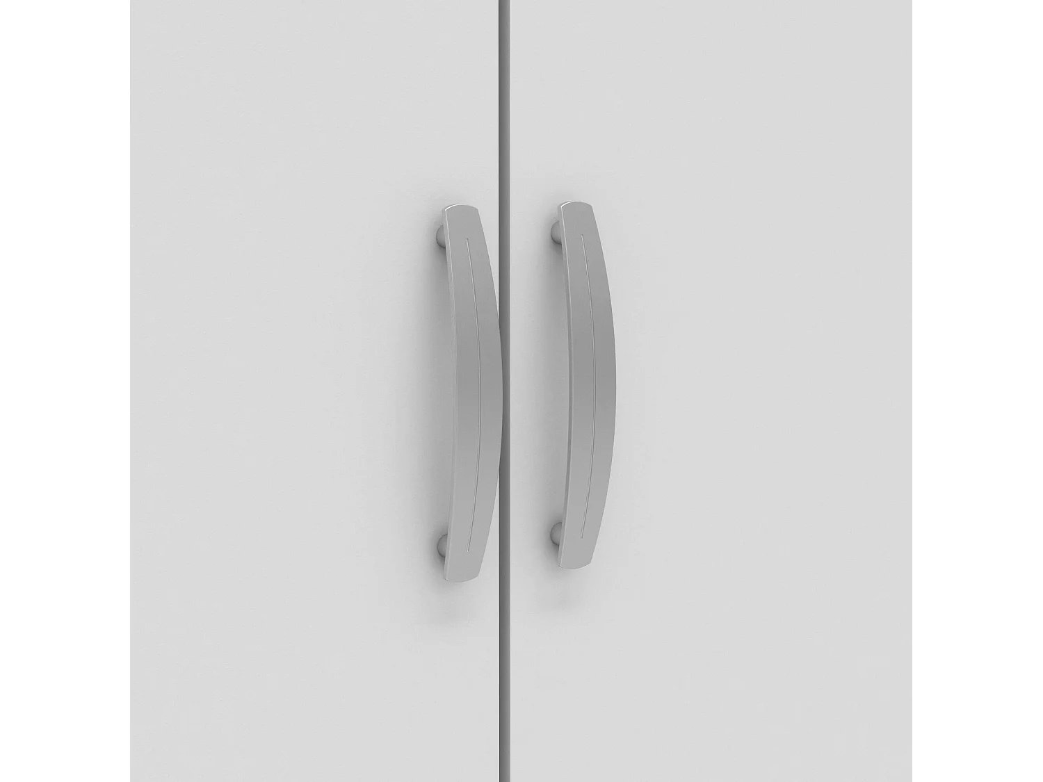 Armario 2 puertas Dsaevi, Muebles de dormitorio, Vestidor, Armario de ropa, 79x52 h166 cm, Roble y Blanco mate