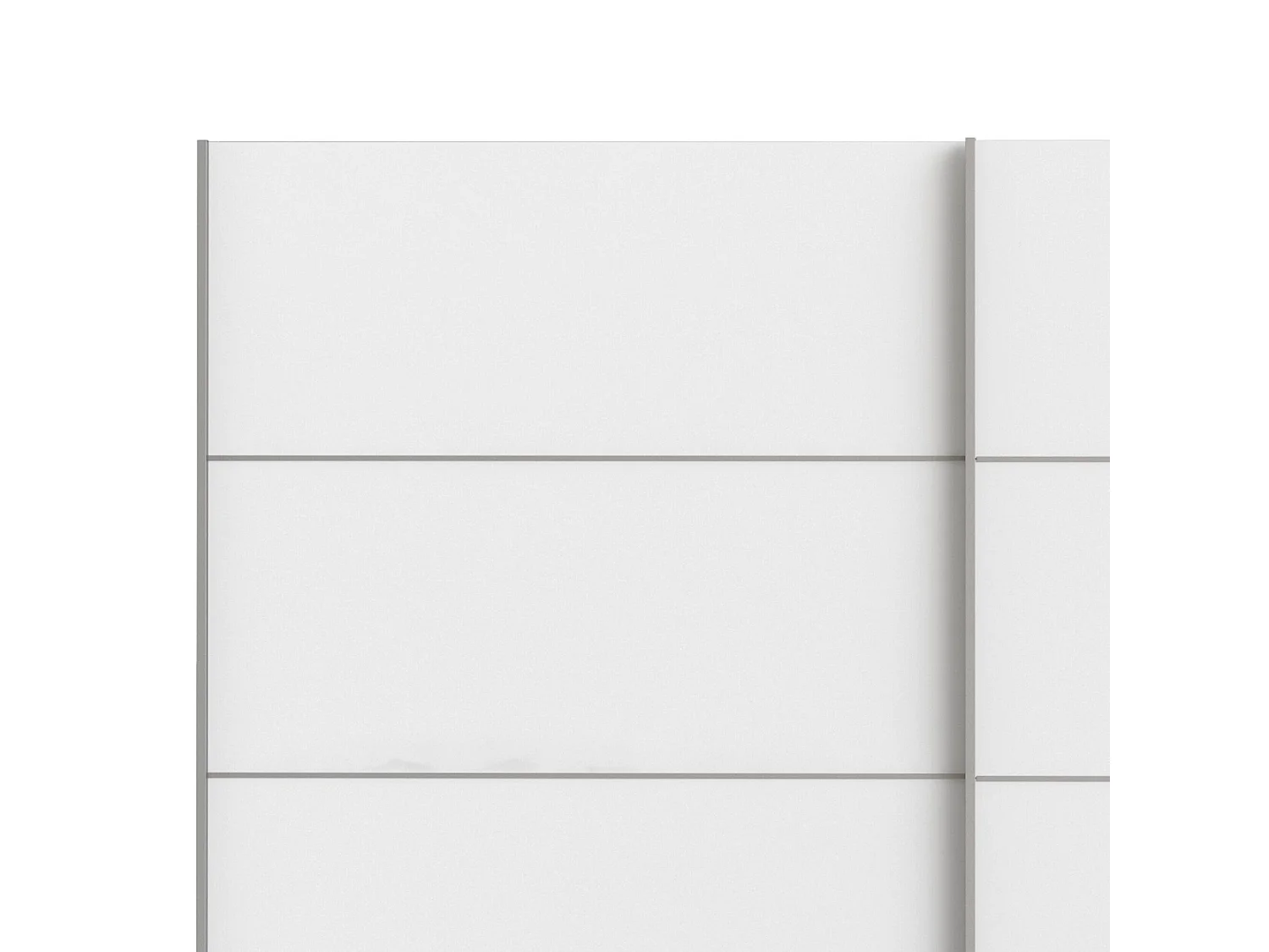 Garde-robe 2 portes Avelengo, Meubles de chambre, Penderie de plain-pied, Placard à vêtements, 243x64 h202 cm, Blanc