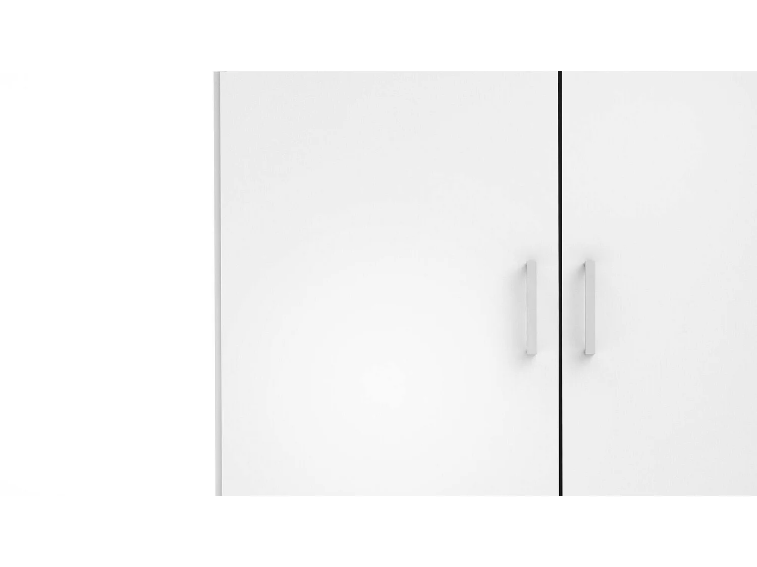 Kleiderschrank 2 Türen Dscuffe, Schlafzimmermöbel, Schrank, Garderobe, 77x49 h175 cm, WeiÃŸ