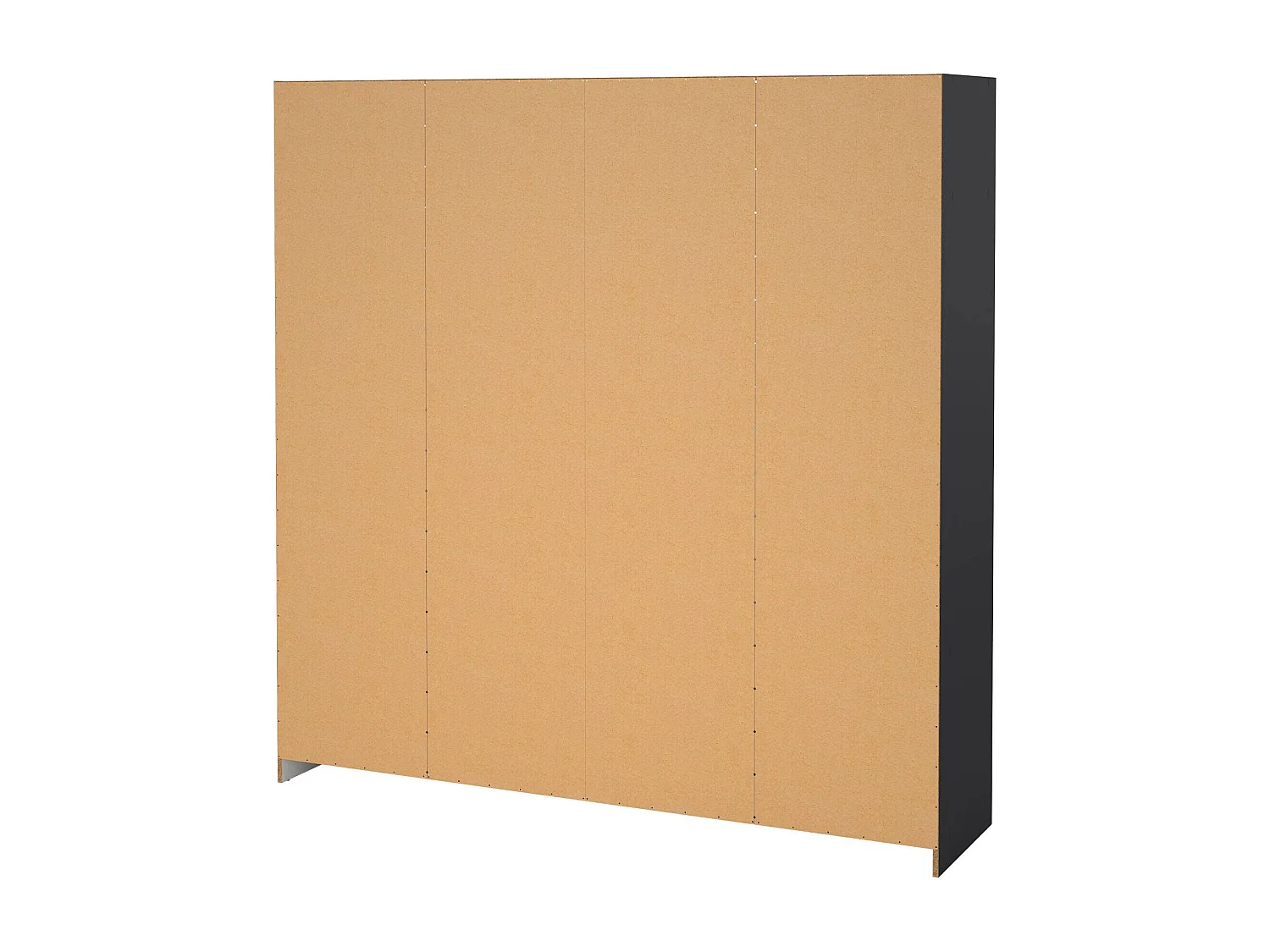Grande Garde-robe Dserafin, Meubles de chambre, Penderie de plain-pied, Placard à vêtements, 196x50 h200 cm, Gris