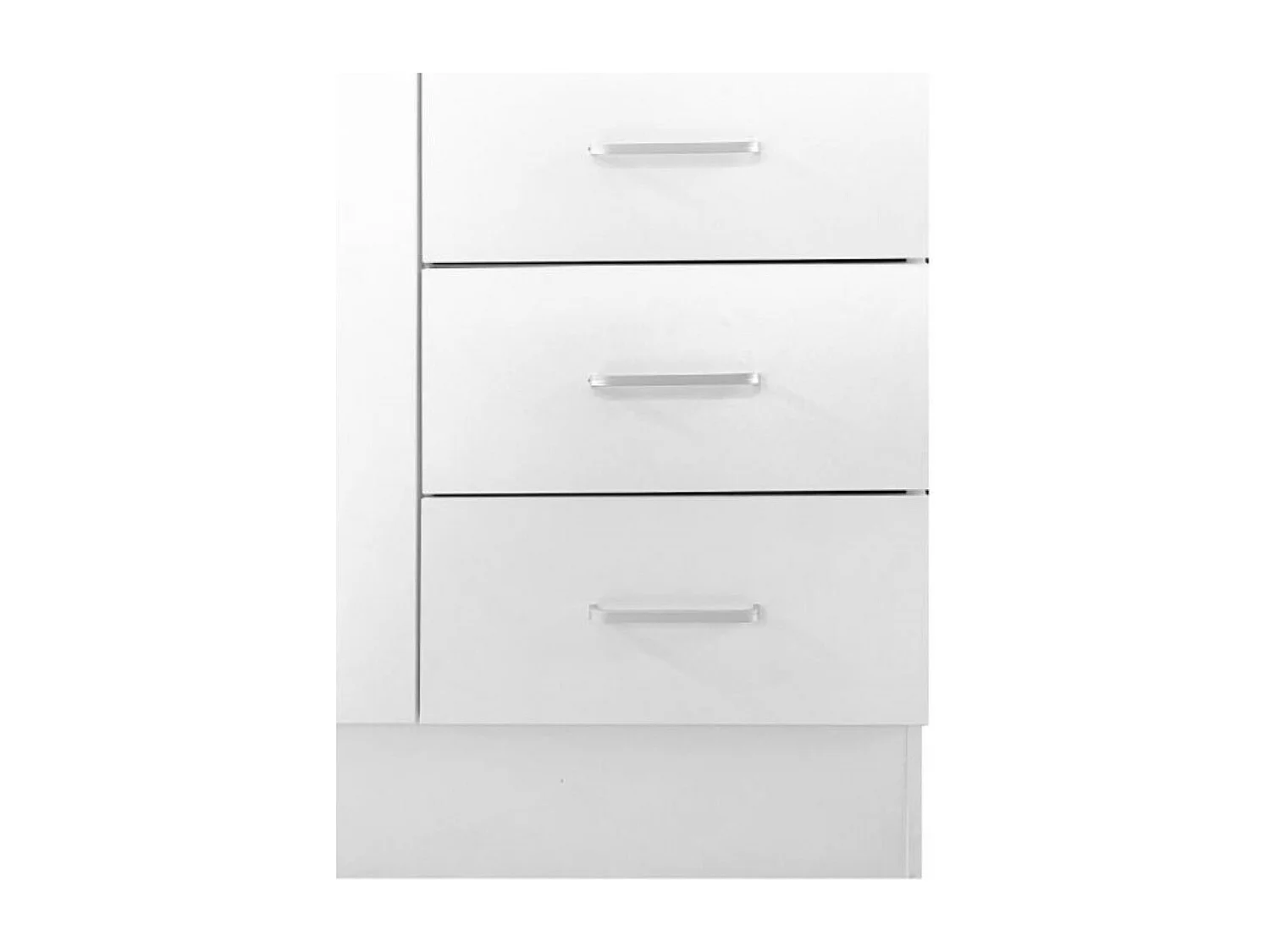 Garde-robe 3 portes Dpavese, Mobilier de chambre, Dressing fermé, Armoire à vêtements avec 3 portes et 2 tiroirs, 120x50h170 cm, Blanc