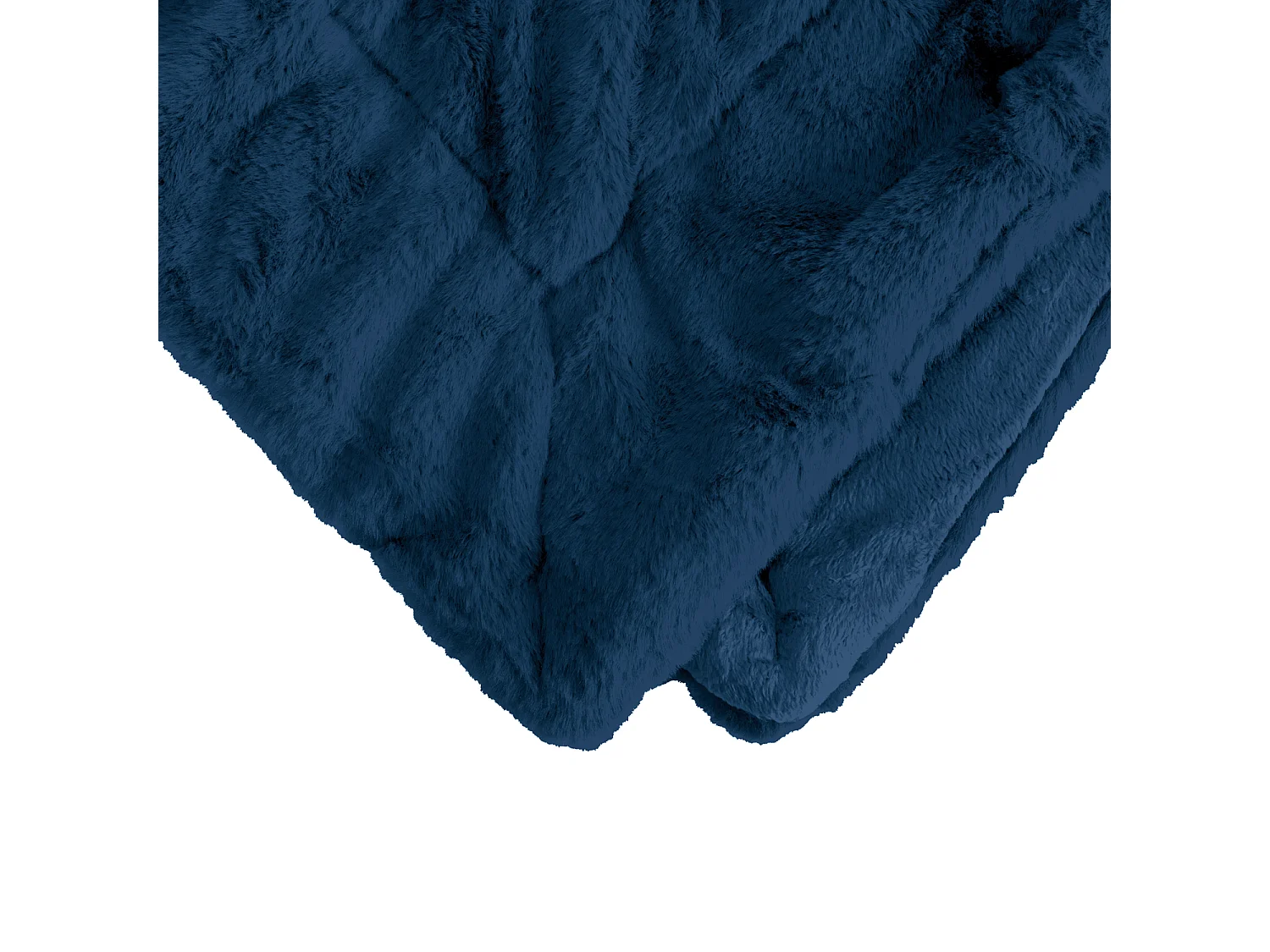 Manta plaid azul oscuro 130x170cm MINNOR - SACASA