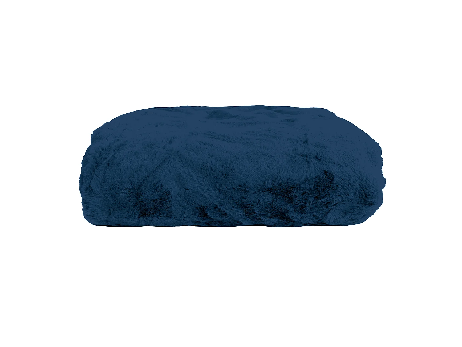 Manta plaid azul oscuro 130x170cm MINNOR - SACASA