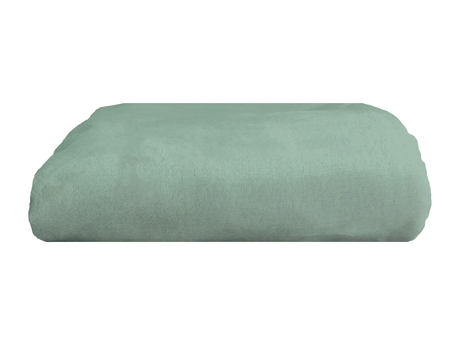 Manta plaid verde eucalipto 180x220cm FLANBERG - SACASA