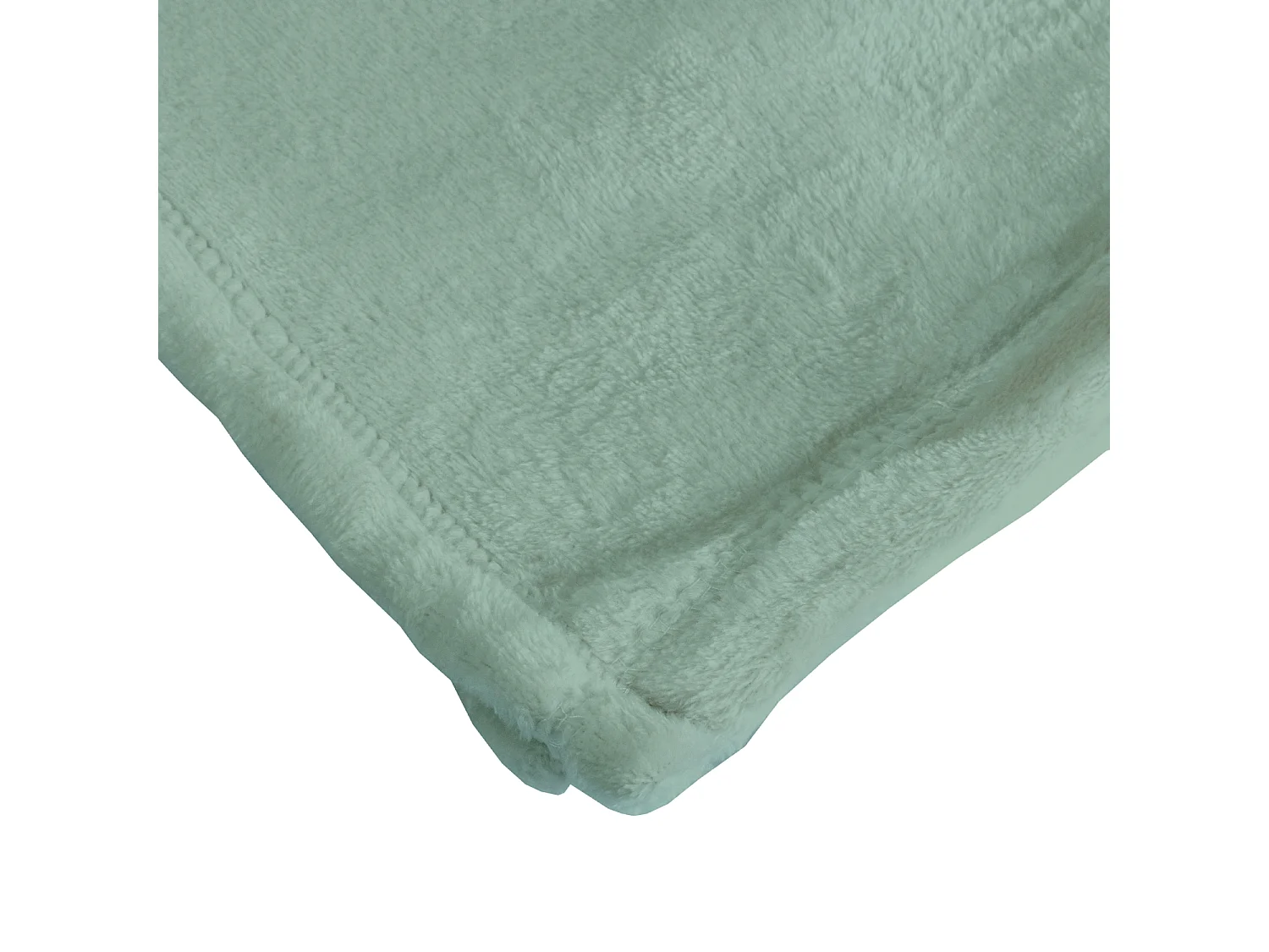 Manta plaid verde eucalipto 180x220cm FLANBERG - SACASA
