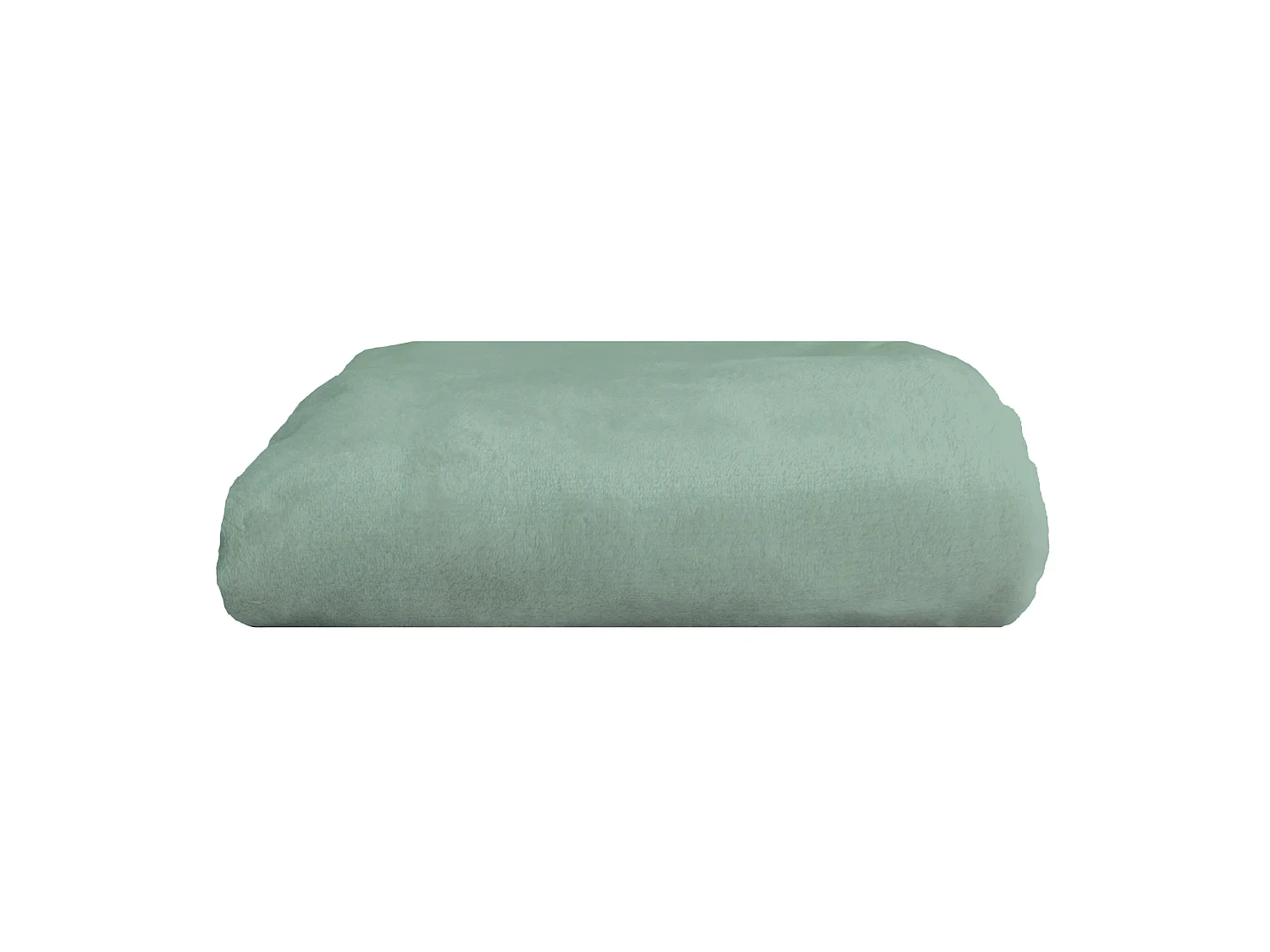 Manta plaid verde eucalipto 180x220cm FLANBERG - SACASA