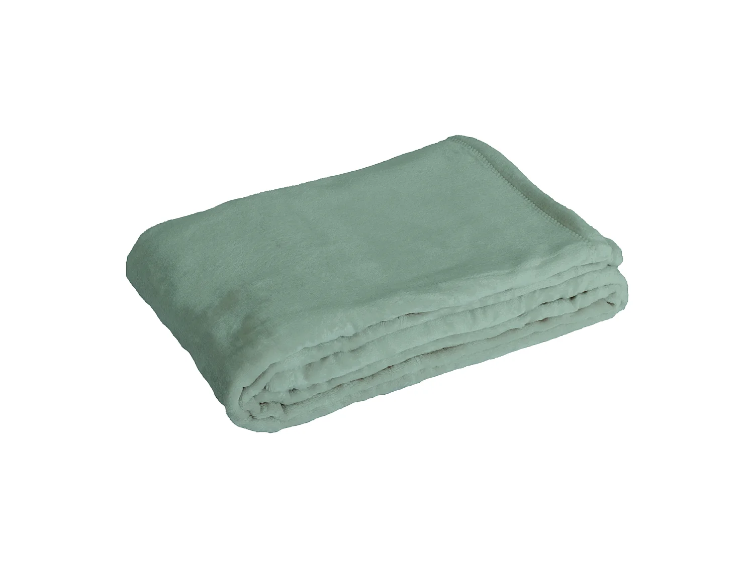 Manta plaid verde eucalipto 180x220cm FLANBERG - SACASA