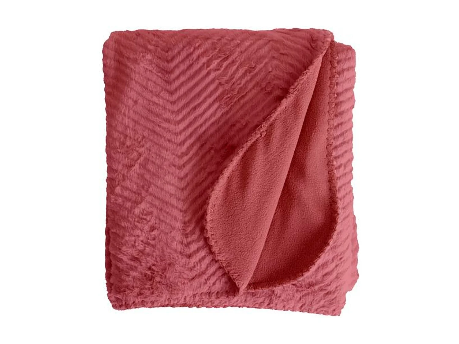 Manta plaid rosa frambuesa relieve espiga 130x170cm ARYNDAL - SACASA