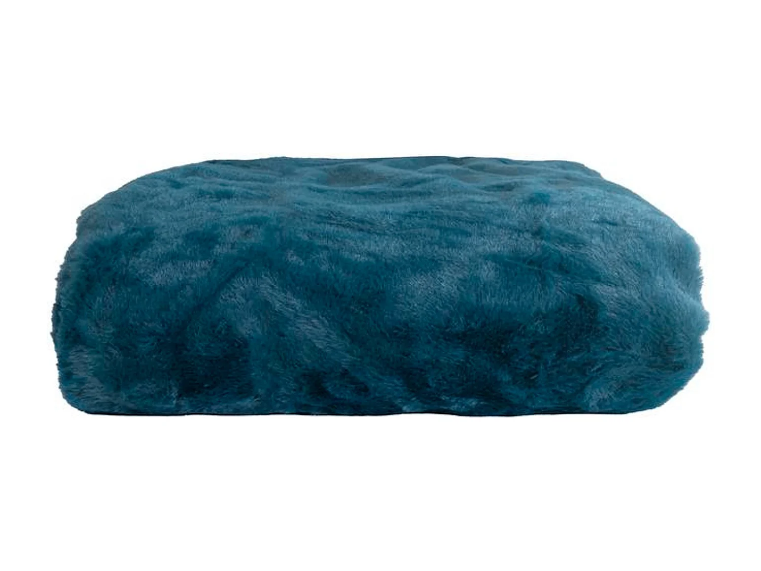 Manta plaid azul verdoso oscuro 130x170cm MINNOR - SACASA