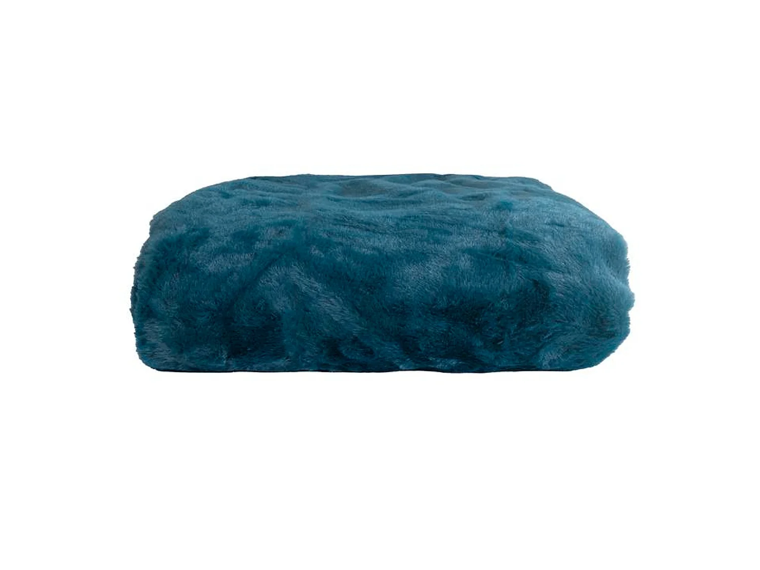 Manta plaid azul verdoso oscuro 130x170cm MINNOR - SACASA