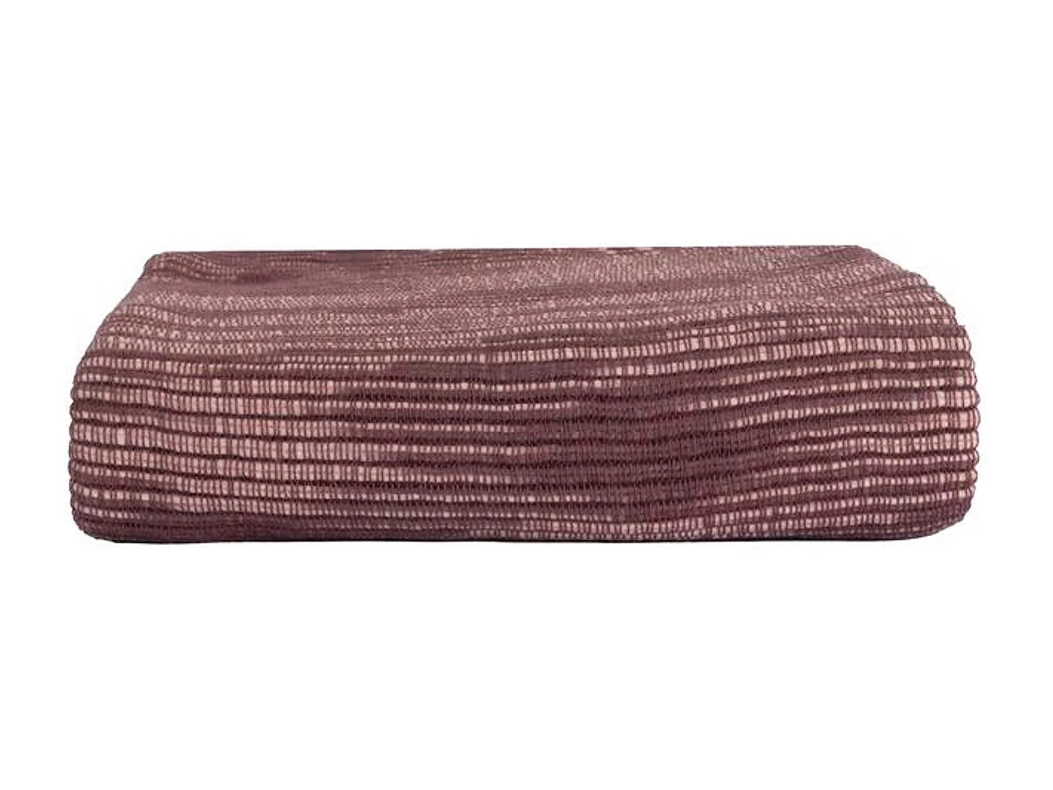 Manta plaid morado ciruela con flecos 130x170cm ANEVIK - SACASA