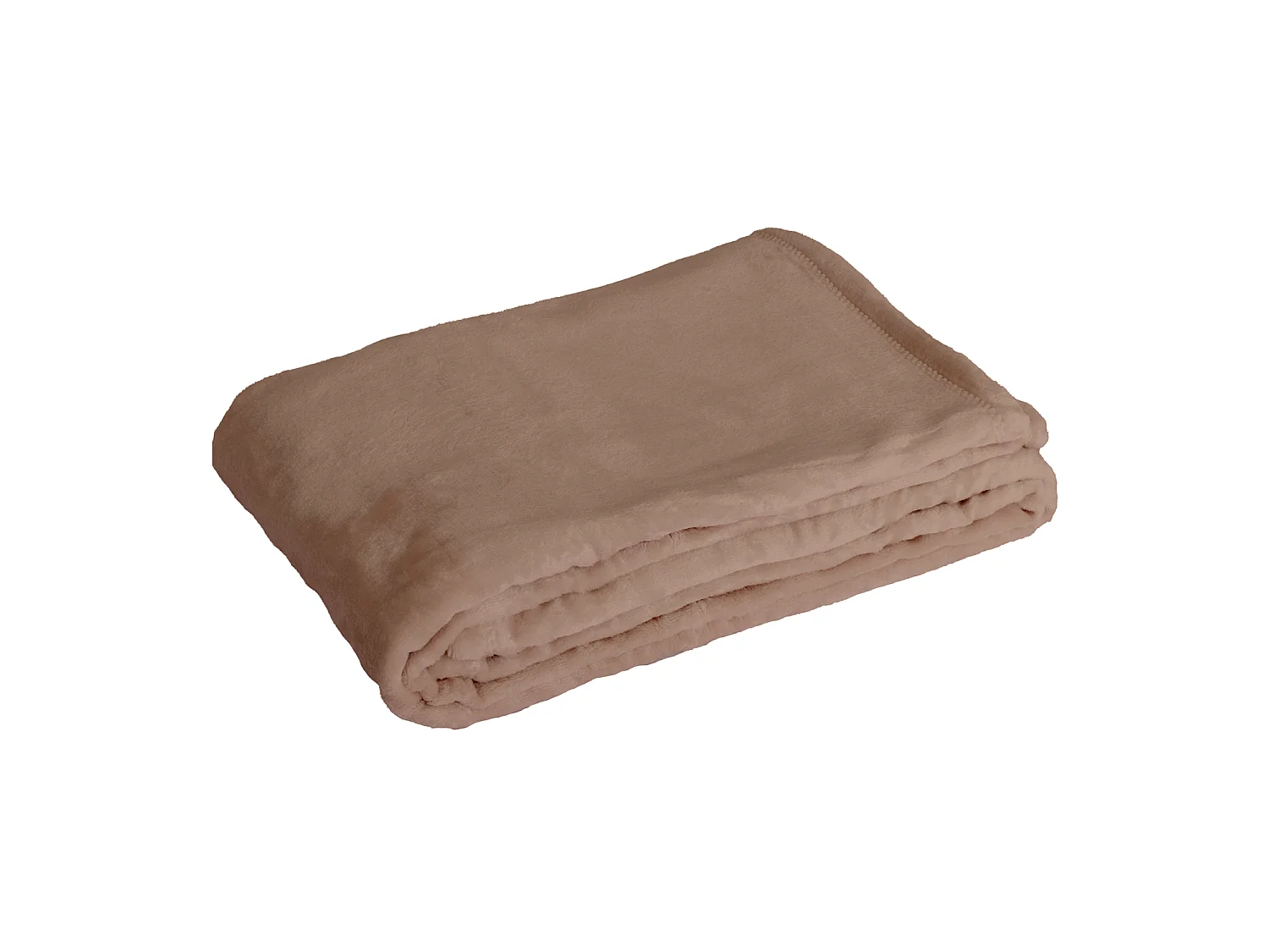 Manta marrón FLANBERG de Poliéster - 180x220 cm - SACASA