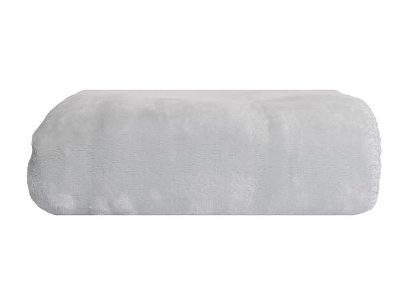 Manta plaid gris claro 130x170cm SMOOTIK - SACASA