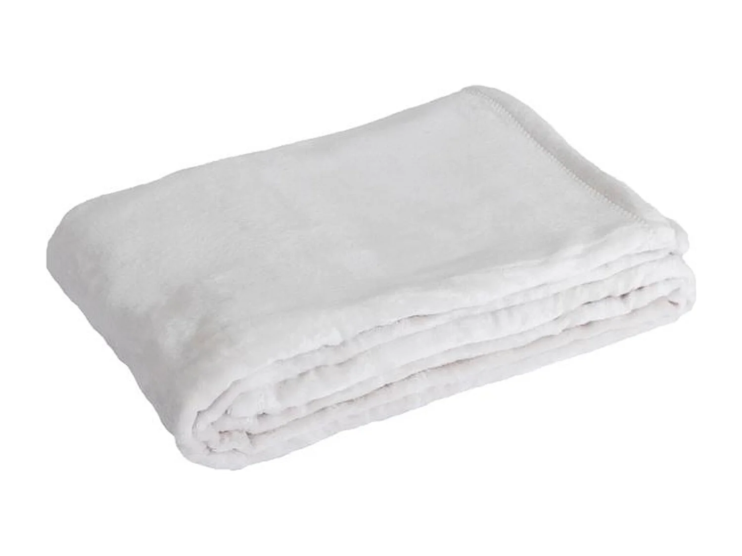 Manta plaid blanco 130x170cm FLANBERG - SACASA