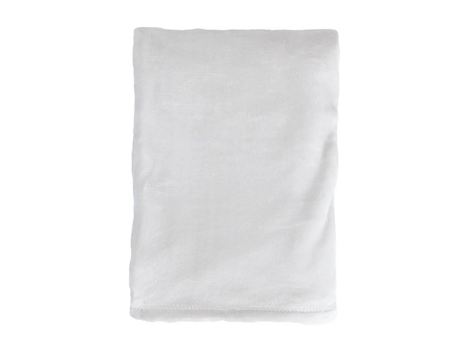 Manta plaid blanco 130x170cm FLANBERG - SACASA